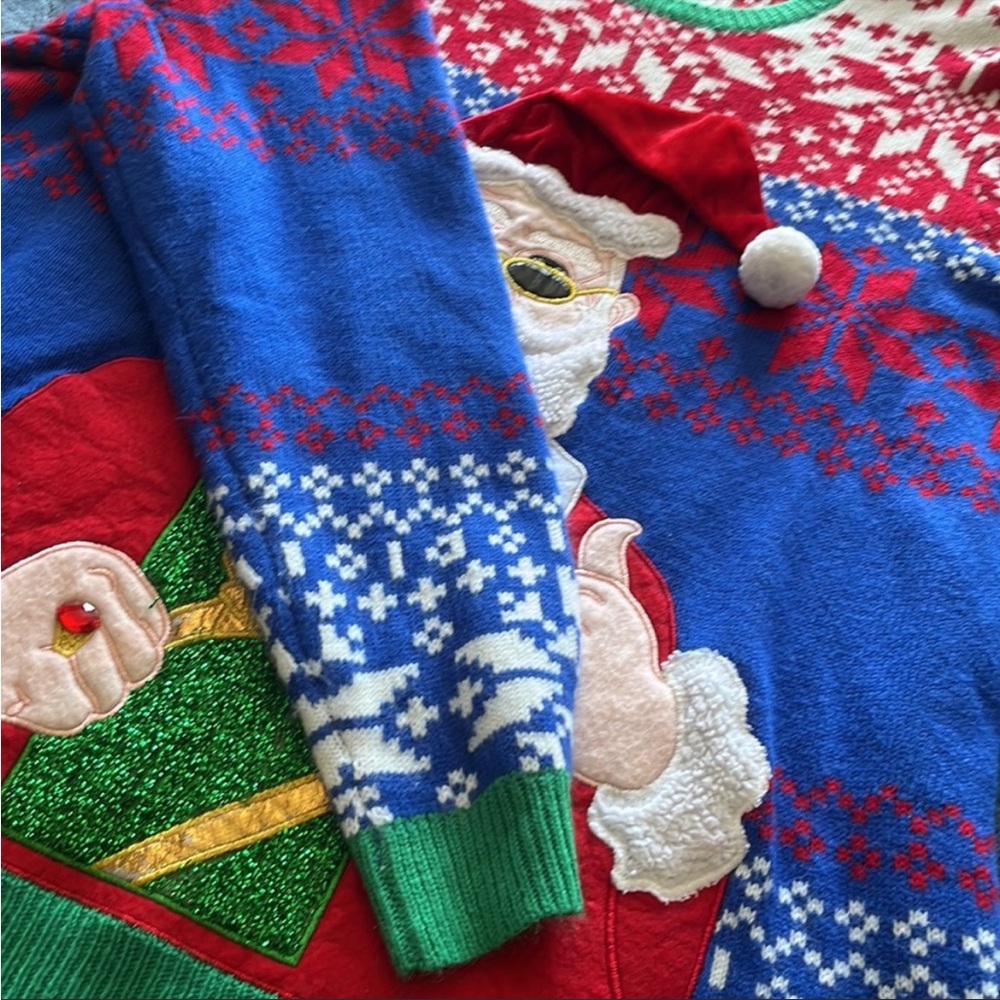 Ugly Christmas Mens Sweater Ho Ho Ho